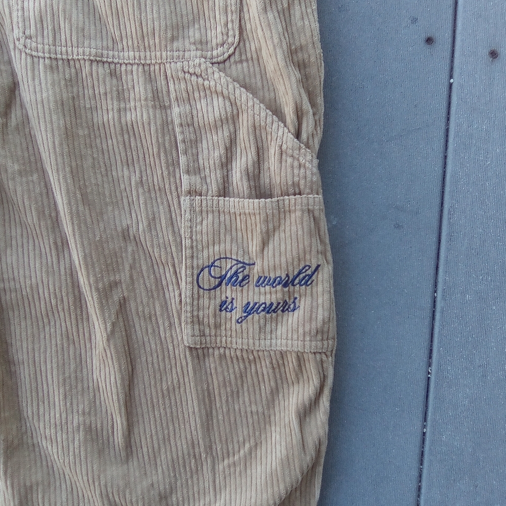 PUMA Tan Corduroy Pants with Embroidered Logo SIZE XL - Picture 8 of 10